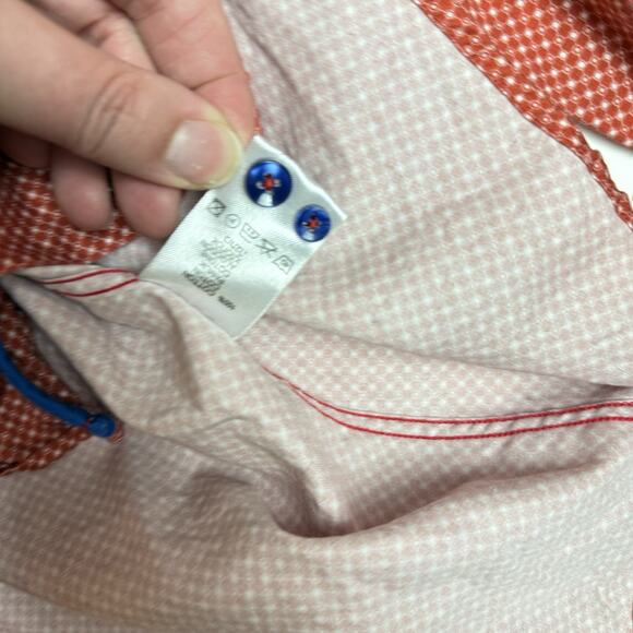 Designer Brand AVENUE 21 Button Sport‎ Shirt Rust Red Cotton MEN'S 2XL MSRP $145 - Picture 6 of 11
